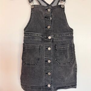 art class Black Denim Button-Front Girls' Overall Dress